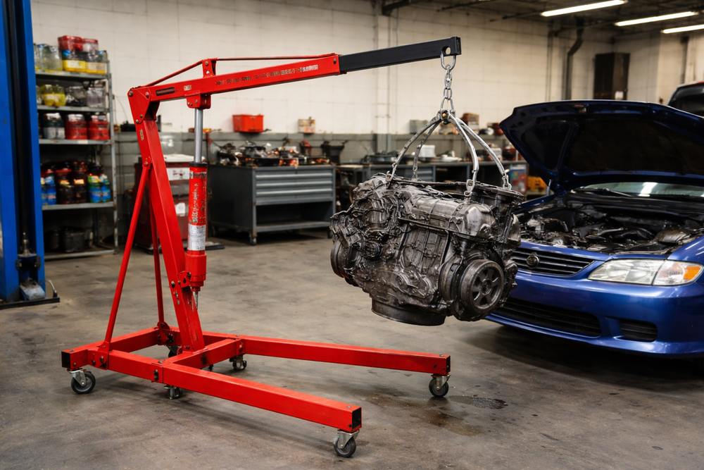 Dźwig do wyjmowania silnika – na co zwrócić uwagę przed zakupem?